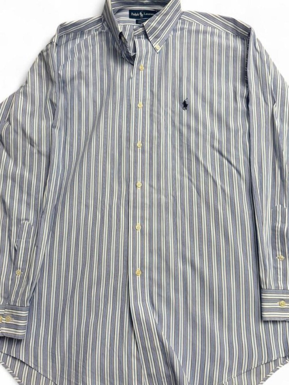 Vintage Ralph Lauren Yarmouth Striped Button-Down Shirt (15.5 32/33)